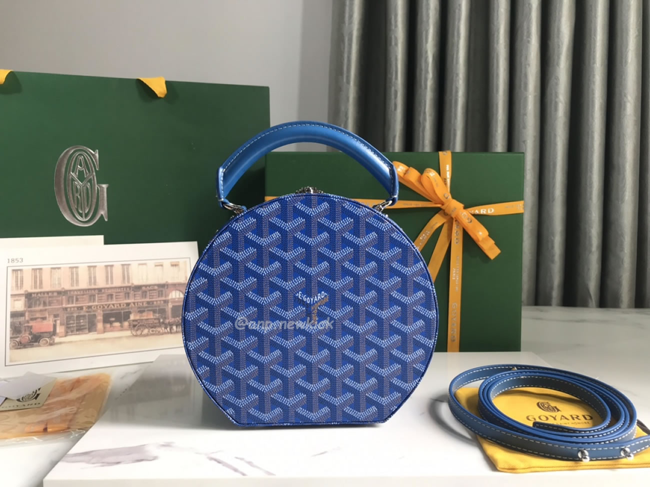 Goyard Alto Hat Box Bag 16.5 Cm X 7 Cm X 18 Cm (4) - www.newkick.vip